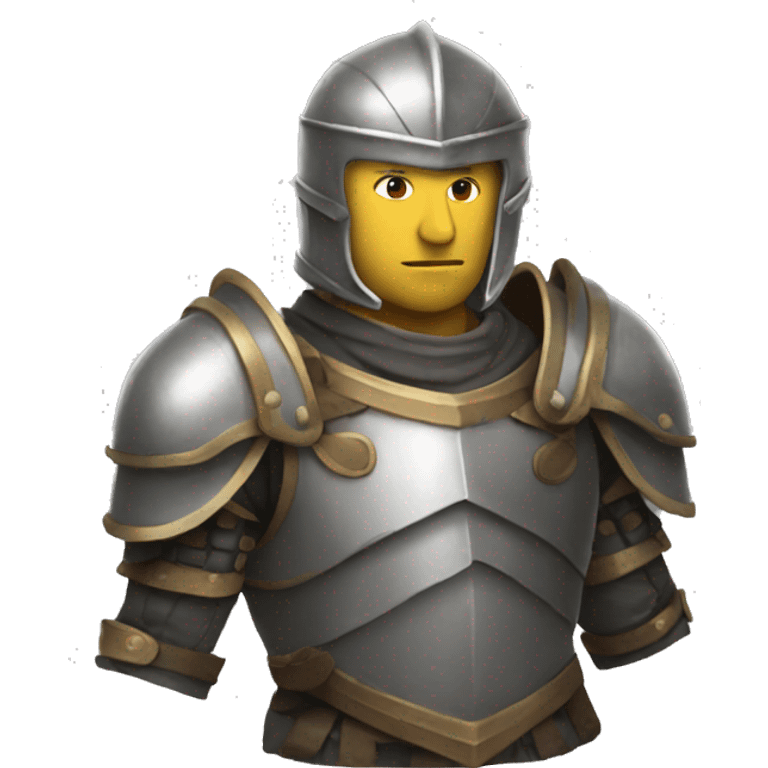 man with armor emoji