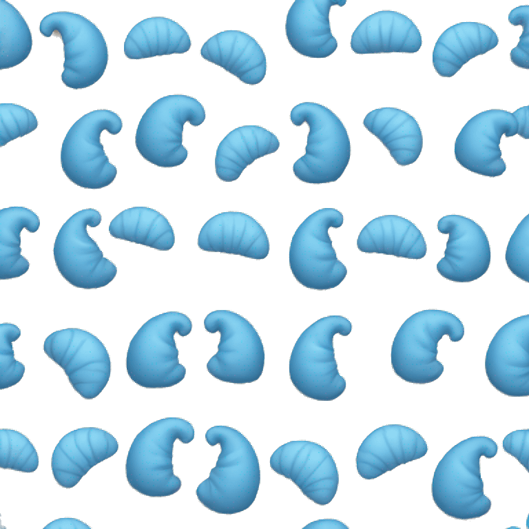 Blue Croissant emoji