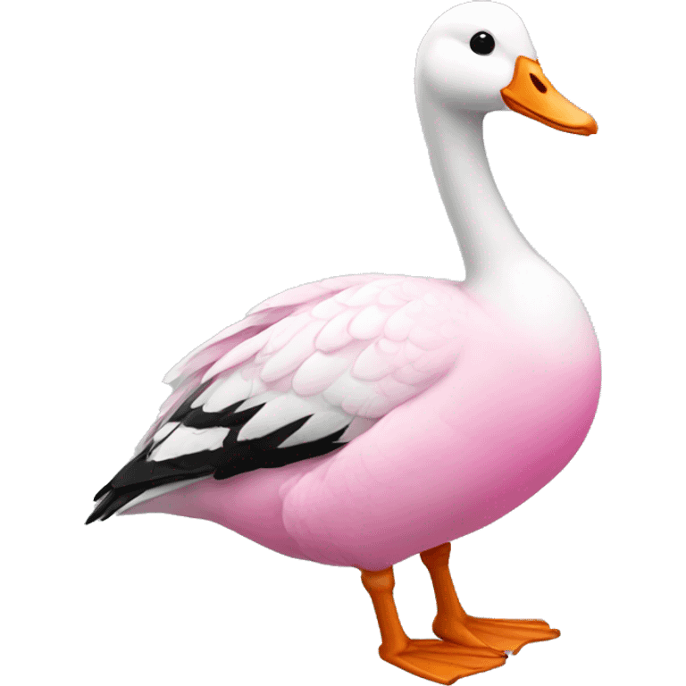 Pink goose emoji