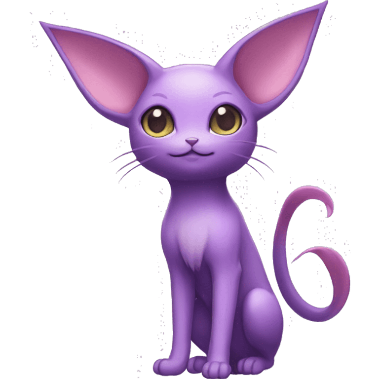 Kawaii Espeon full body emoji