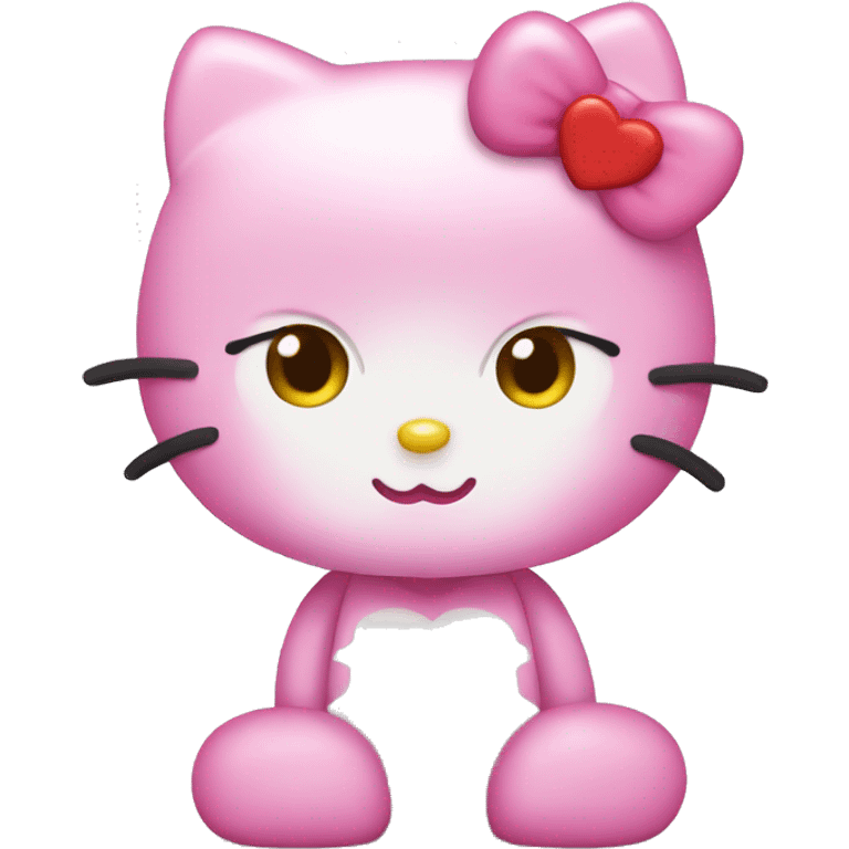 Hello Kitty with heart eyes  emoji