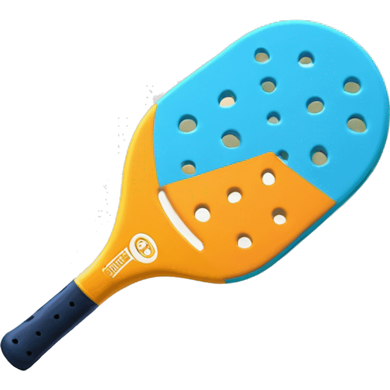 Pickleball paddle and ball emoji