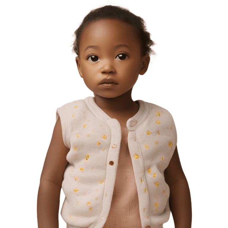 Emile et Ida newborn girl vest emoji