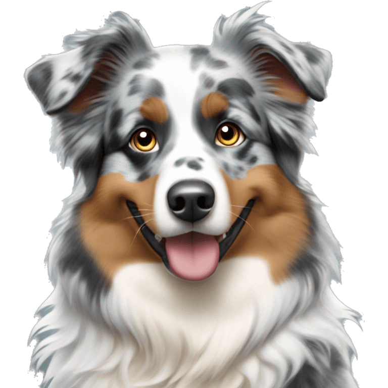 Blue Merle Australian shepherd  emoji