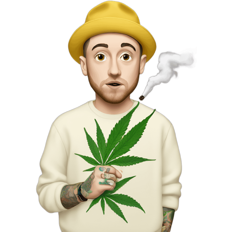 Mac miller smoking weed emoji