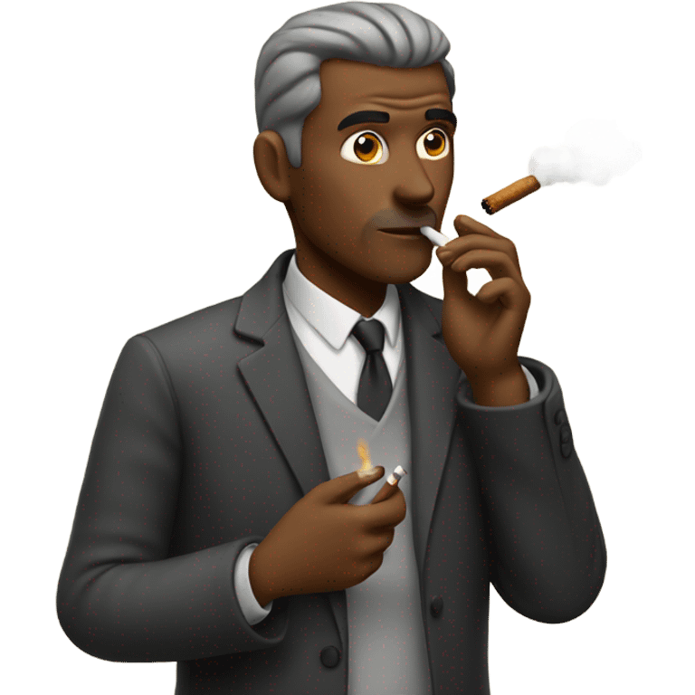 Man smoking emoji