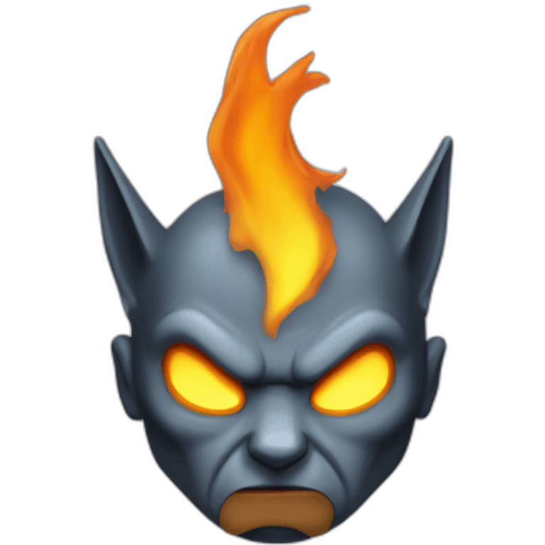 tete chauve avec du feu emoji