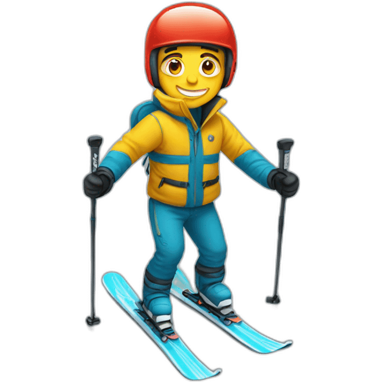 Ski guy emoji