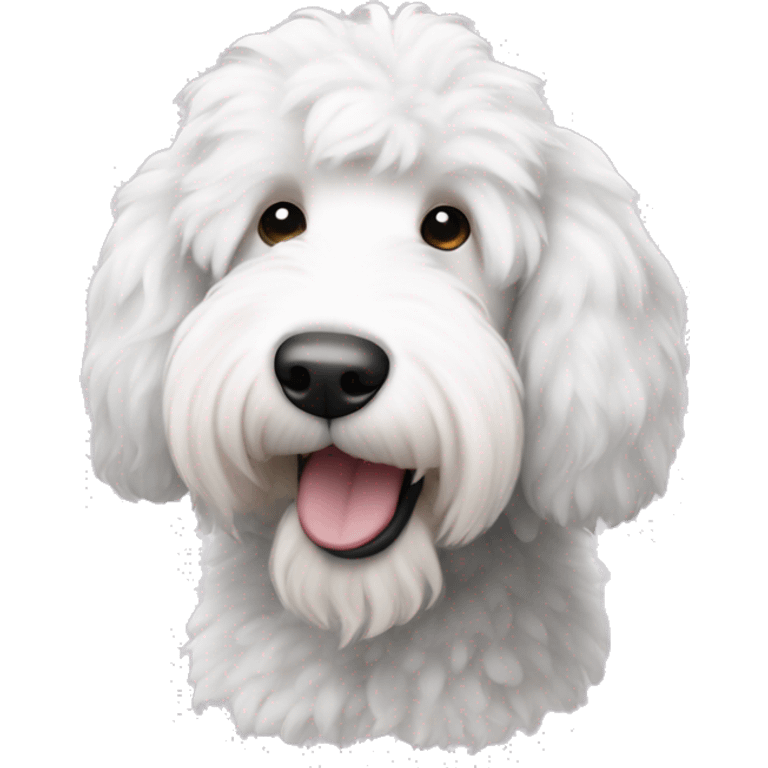 White sheepadoodle emoji