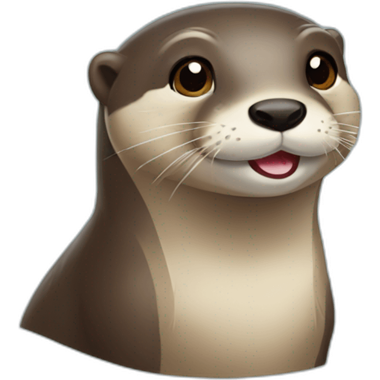 Loutre mignonne emoji