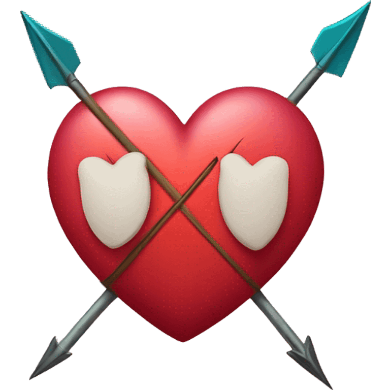 A heart pierced by an arrow emoji