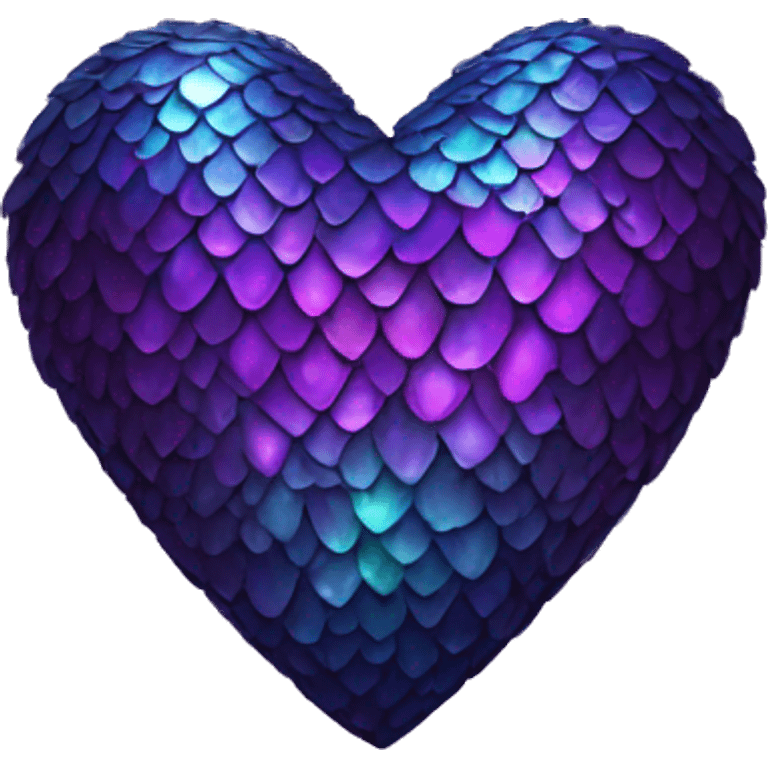 dark iridescent scale heart emoji