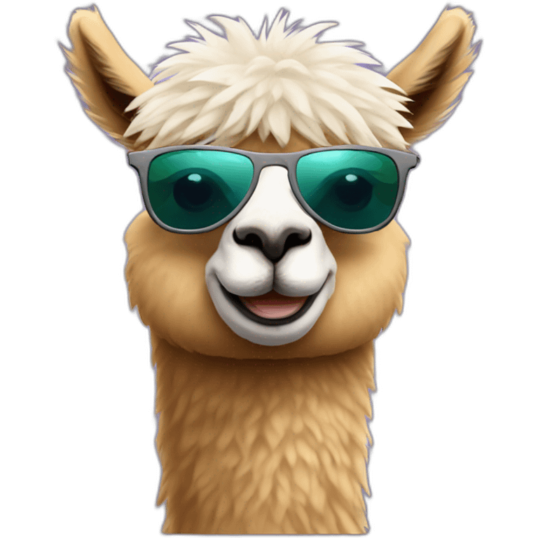 alpaca with rayban emoji