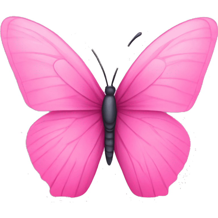 Pink butterfly emoji