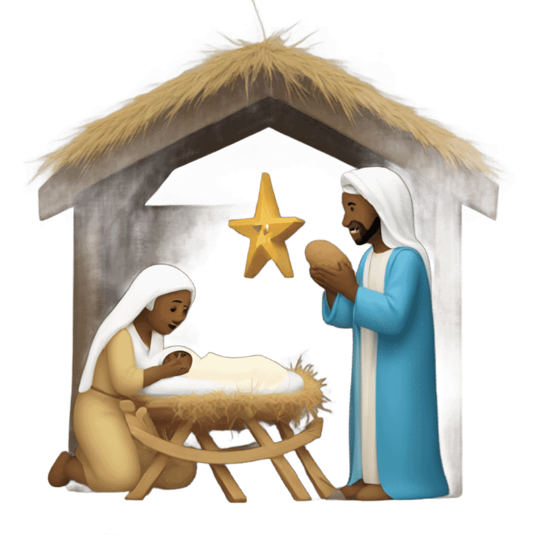 Nativity scene emoji