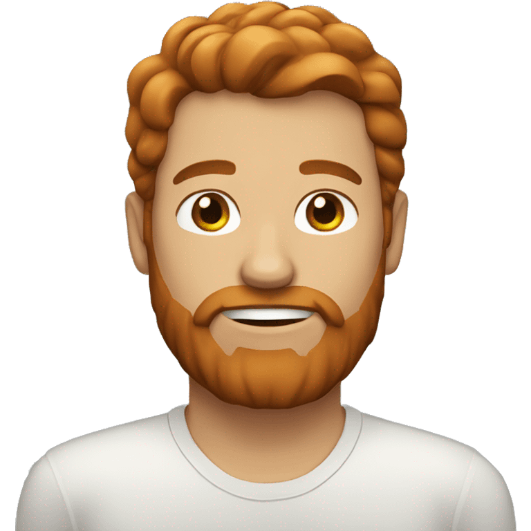 brown hair man with ginger beard emoji