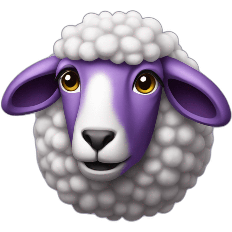 purple-sheep emoji