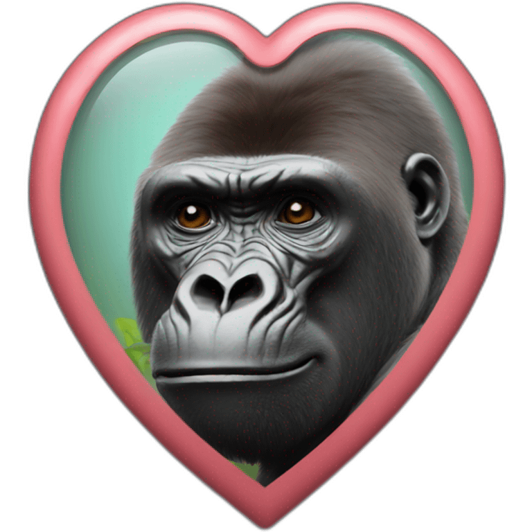 Gorilla heart emoji