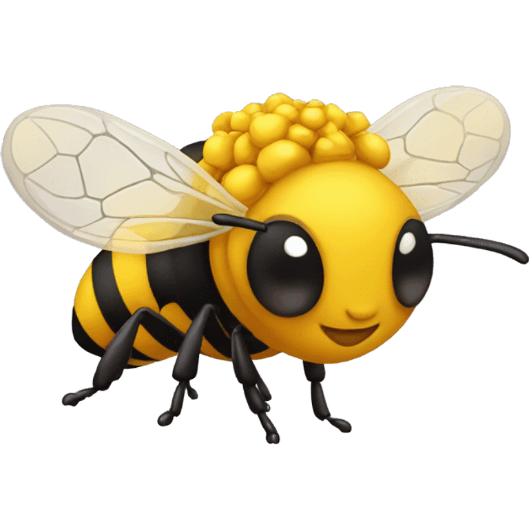 Abeja con un corazon emoji