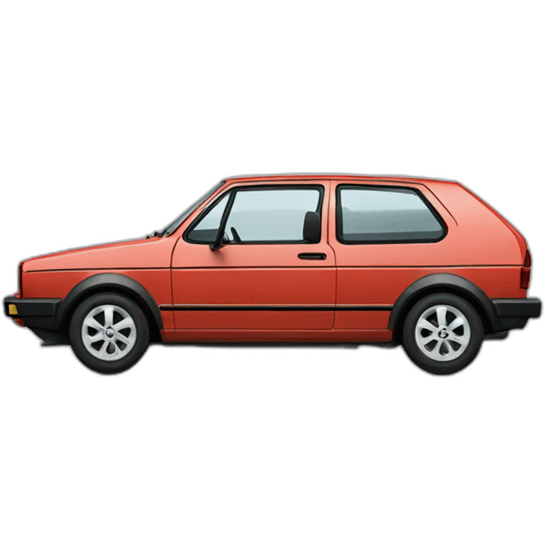 volkswagen Golf II grenat emoji