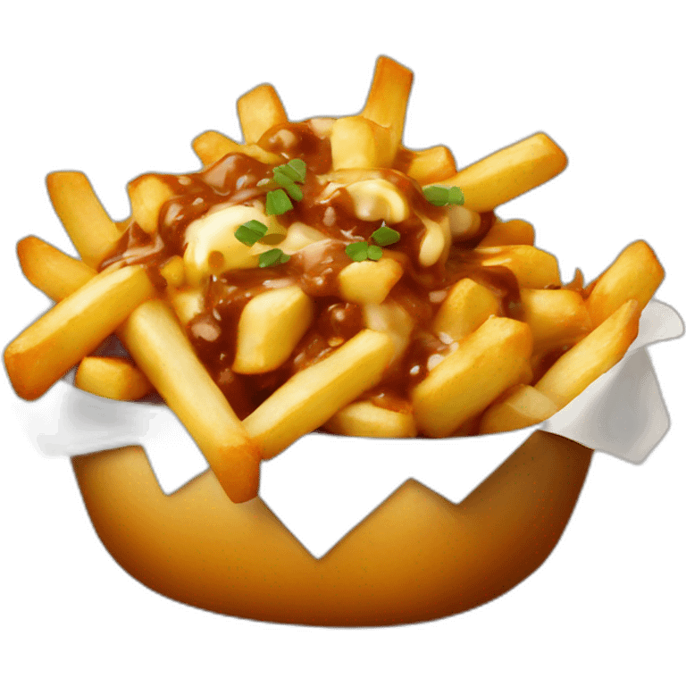 Poutine en slip emoji