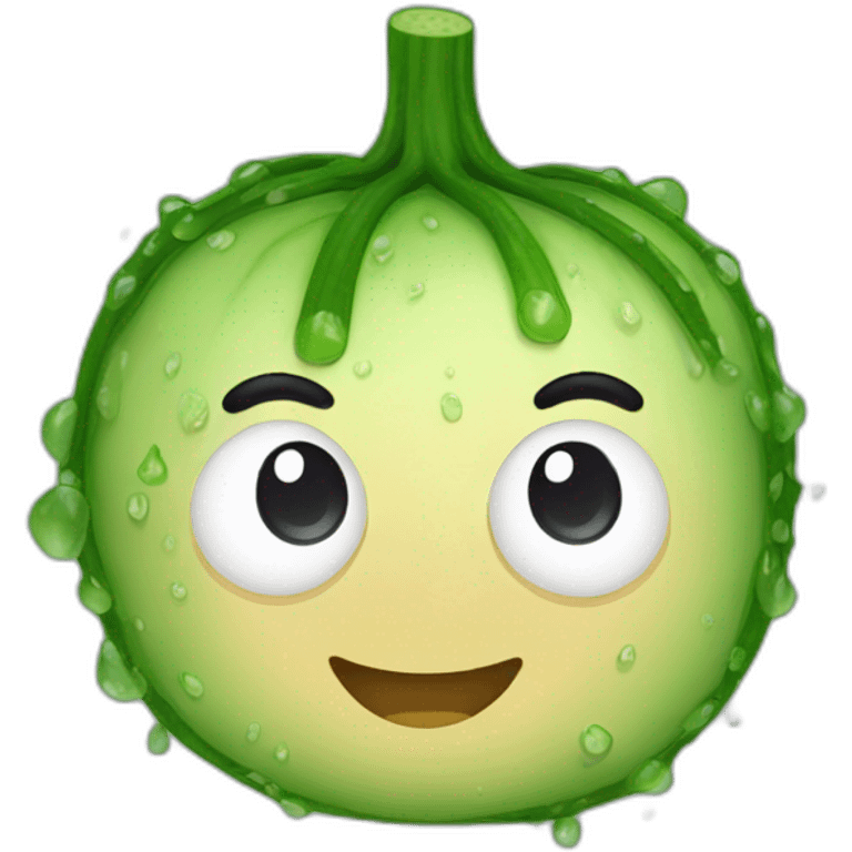 Wet cucumber emoji