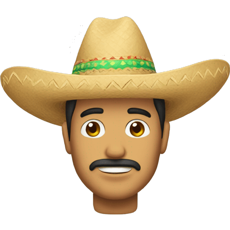 Mexican sombrero man emoji