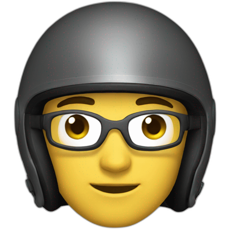 A man wear motorcycle helmet  emoji