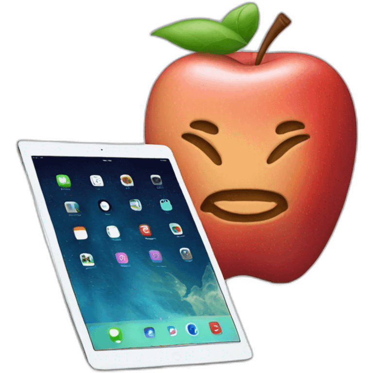 Apple iPad and phone emoji