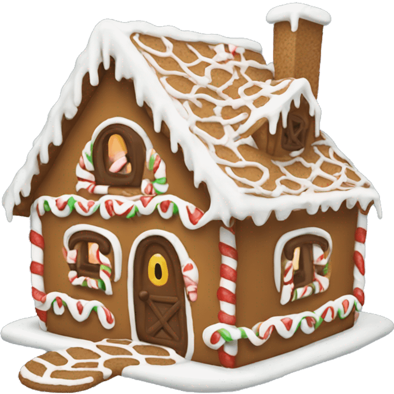 Gingerbread house emoji