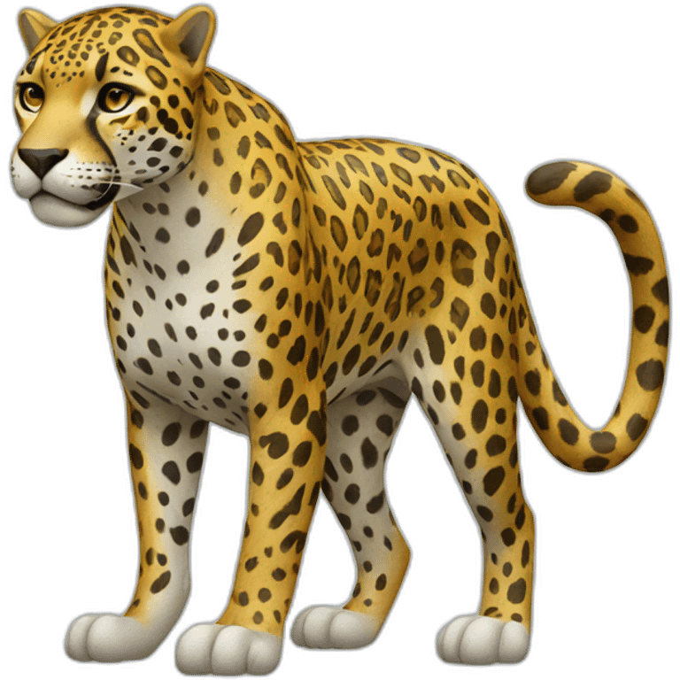 Jaguar full body standing emoji