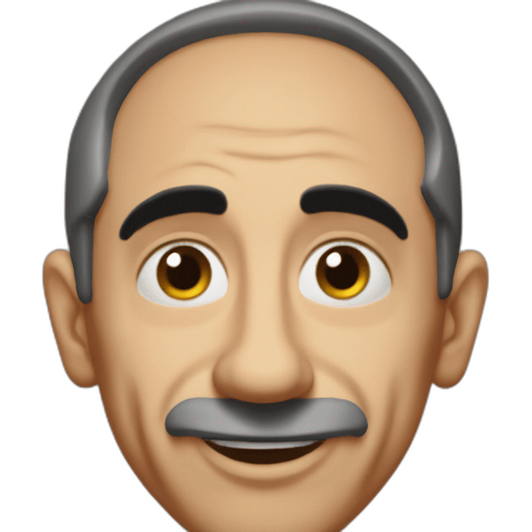 goofy distorded zemmour emoji