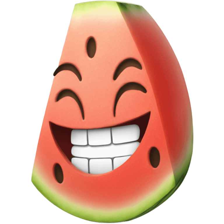 Watermelon laughing  emoji