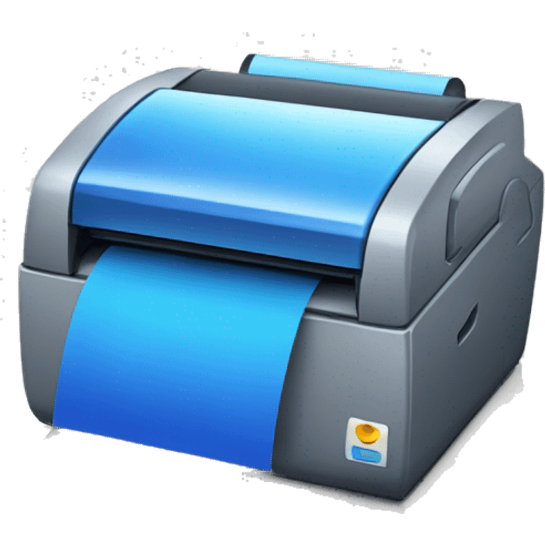 Blue Termal Printer emoji