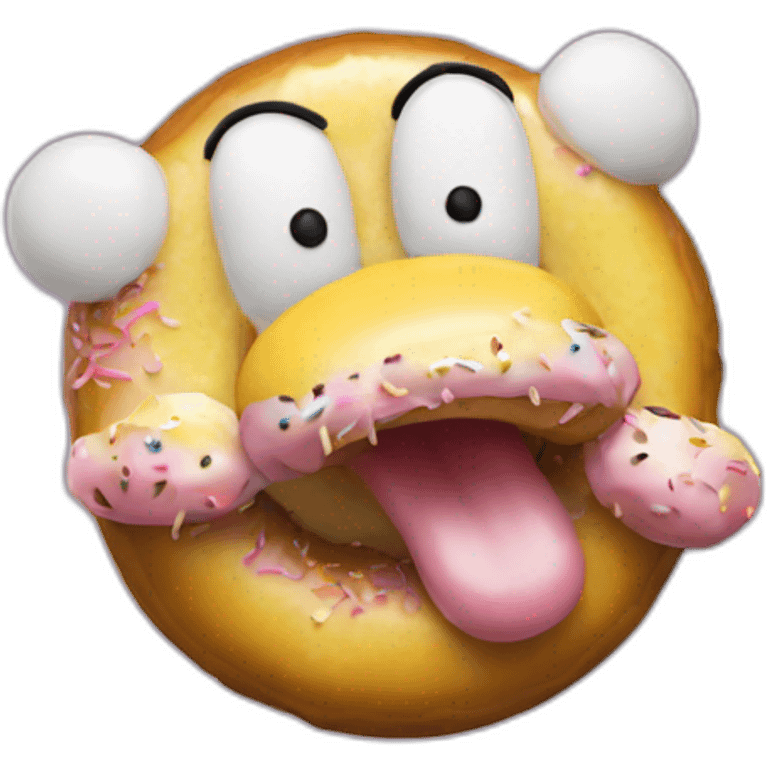 Homer Simpson rat Donuts emoji