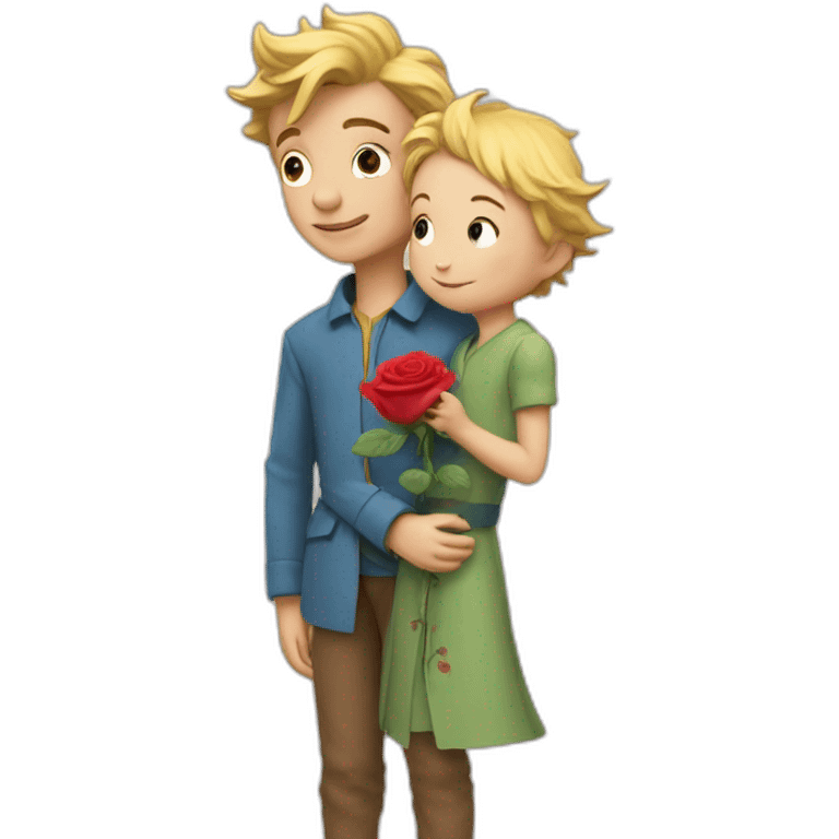 le petit prince and the rose emoji