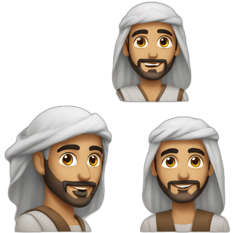 Arab man love emoji