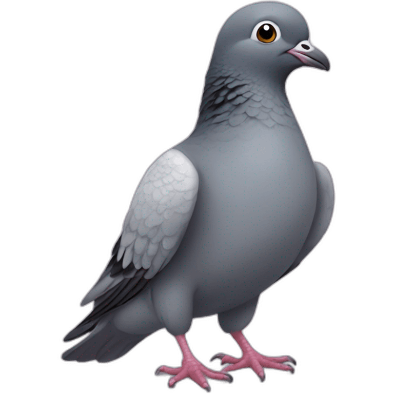 Pigeon bisous emoji