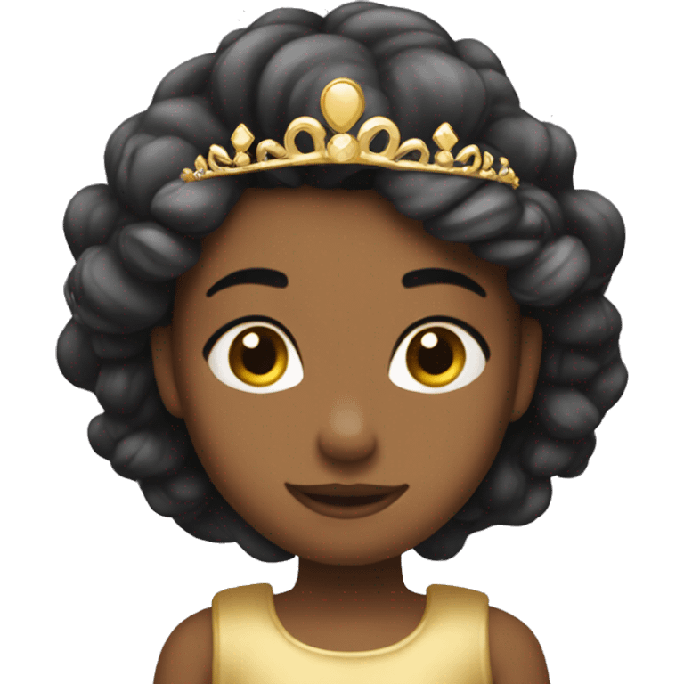 dainty gold tiara princess emoji