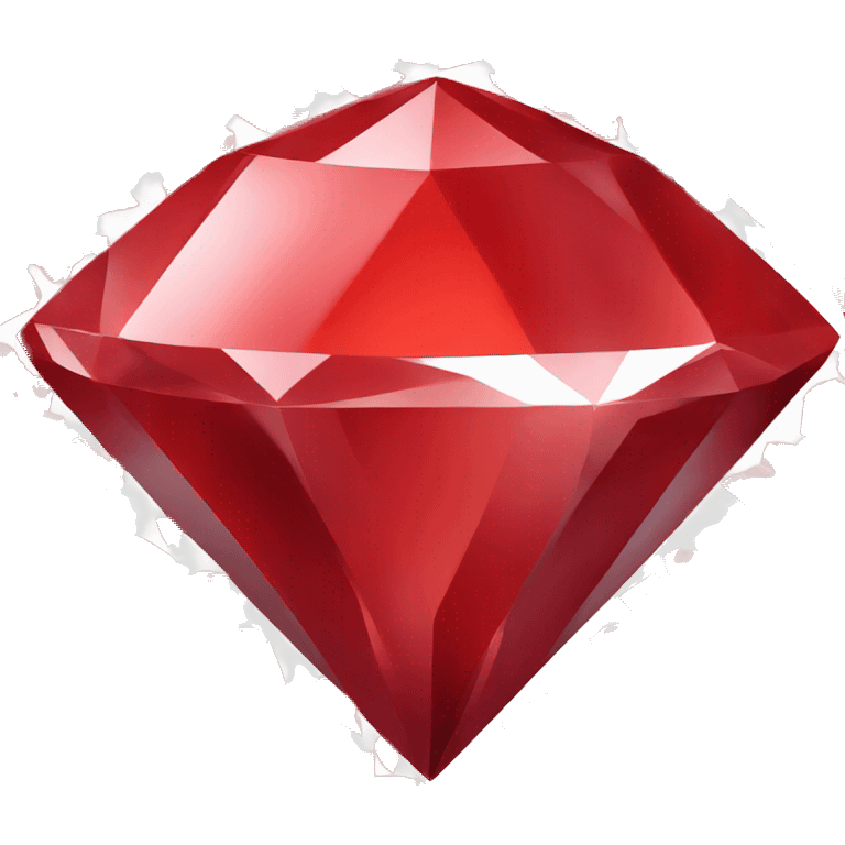 Sideways red diamond on white rectangle  emoji