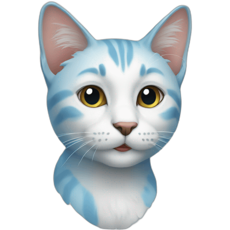 Cat bleu  emoji