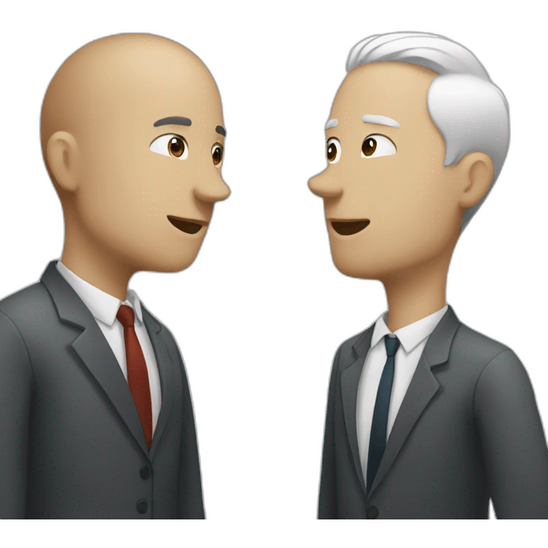 two-Colleagues-talking-white-skin emoji