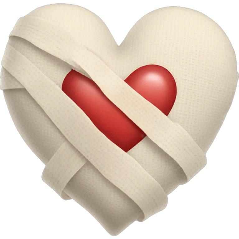 Heart with bandages emoji