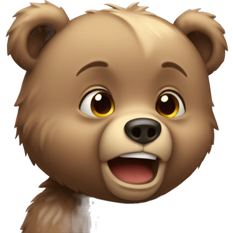 Little bear crying  emoji