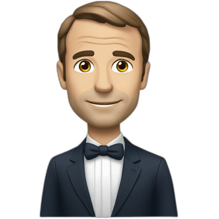 Macron qui met un but  emoji