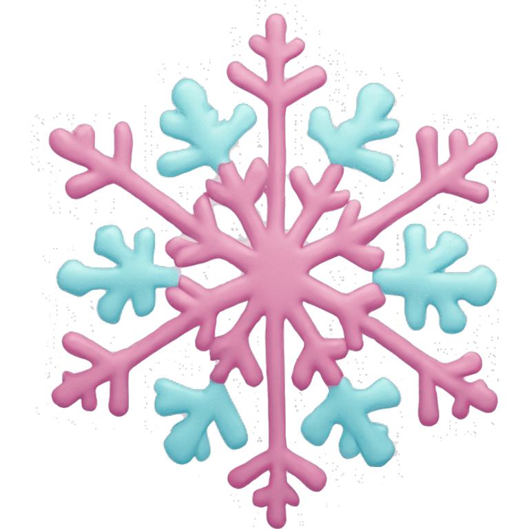 pastel pink snowflake  emoji