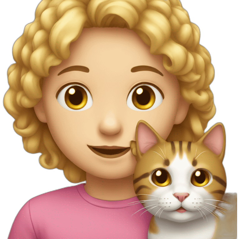 Child and cat emoji