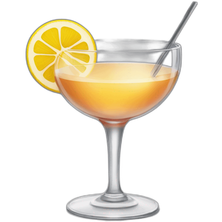 cocktail in coupe glass emoji