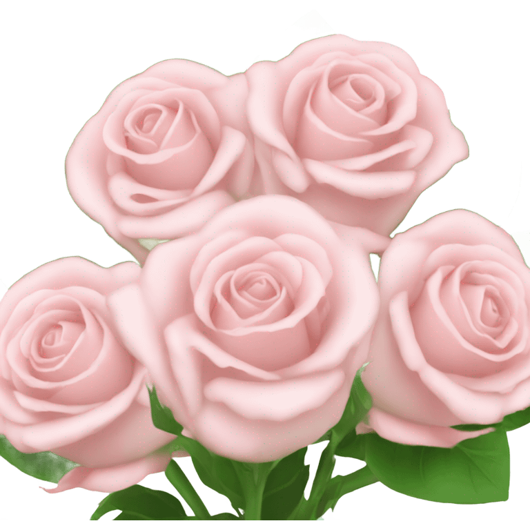 Pale pink rose bouquet  emoji