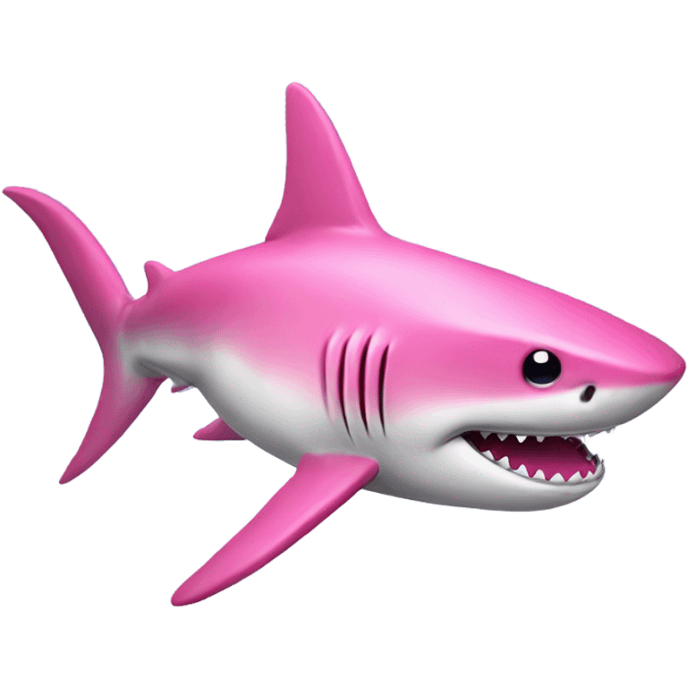 Pink shark emoji